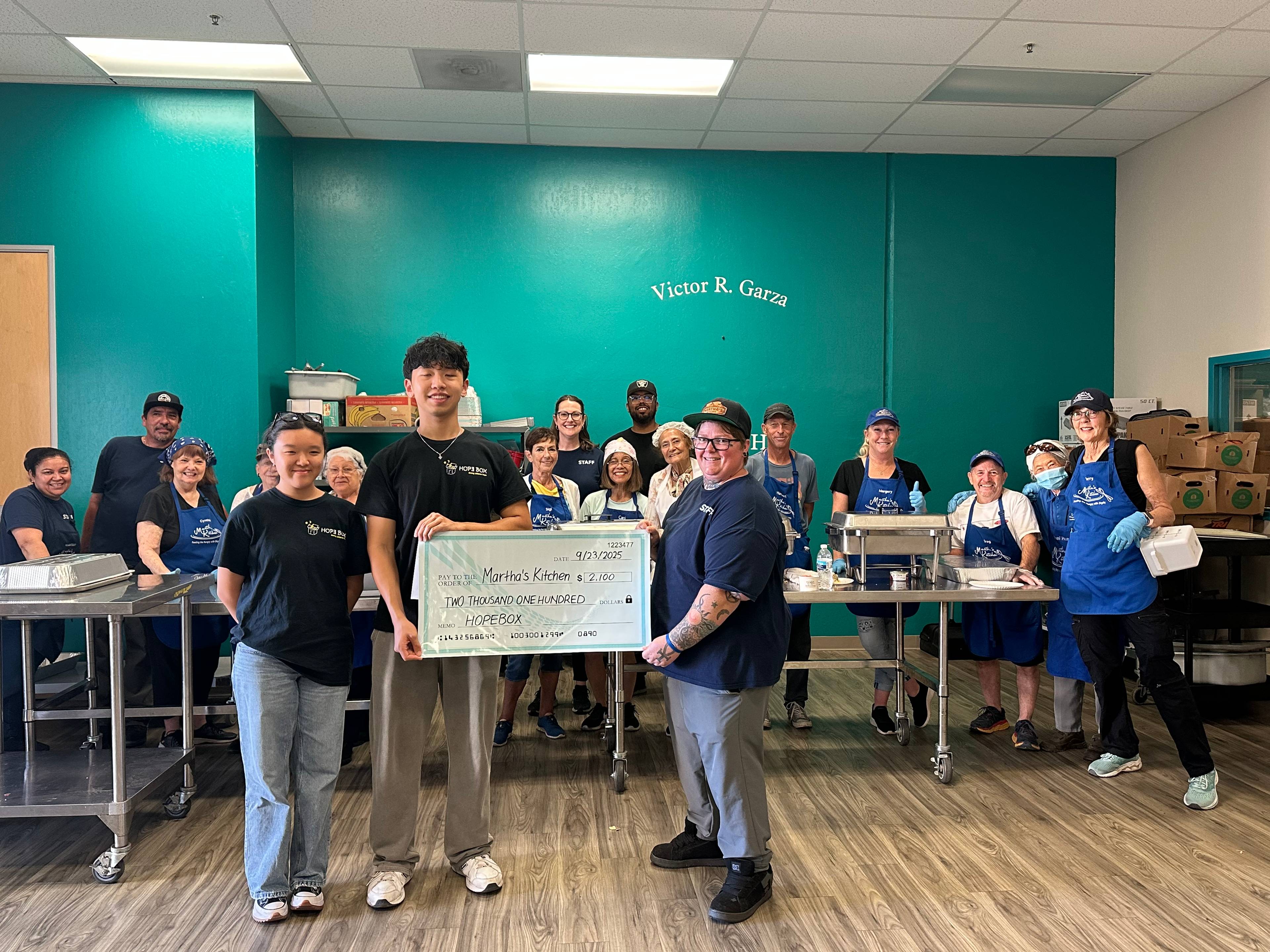 Martha's Kitchen Donation