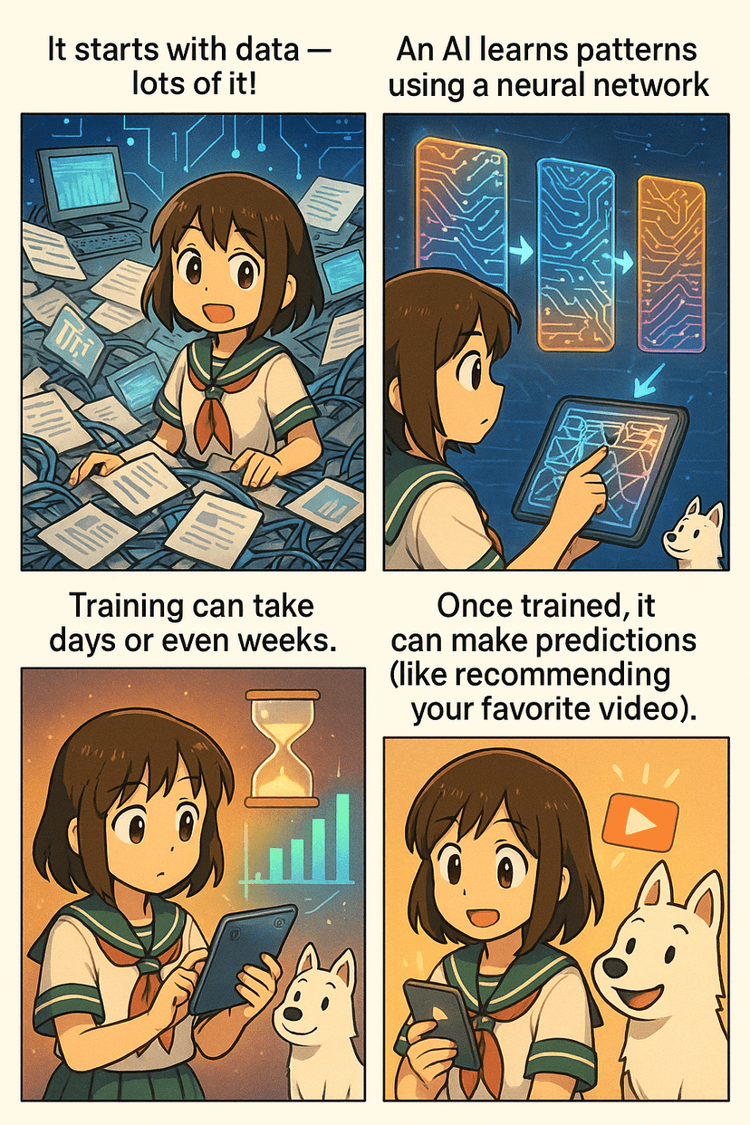 Neural network training process