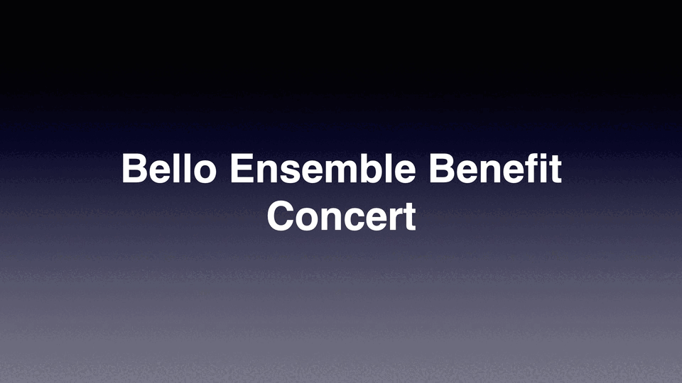 Bello Ensemble Benefit Concert 2023
